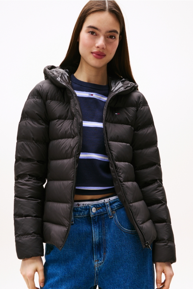 TJW SLIM HOOD PRINT DW0DW21617 BDS BLACK